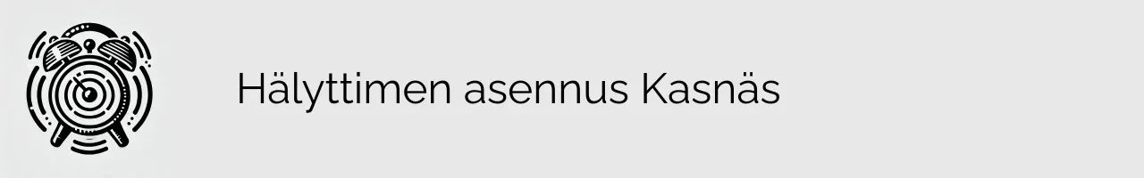 Hälyttimen asennus Kasnäs